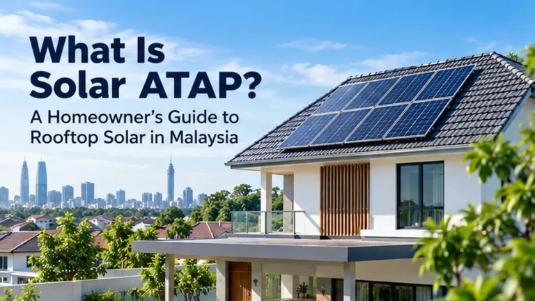 Solar ATAP rooftop solar installation on a Malaysian home